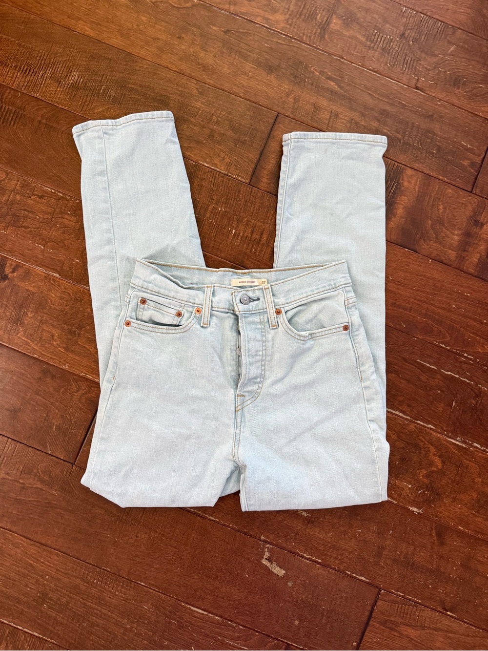 Levi's Light Wash Straight Leg Jeans